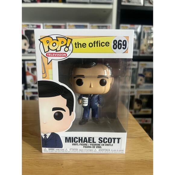 VAULTED Michael Scott World's Best Manager The Office Funko Pop #869 Television - Picture 1 of 6